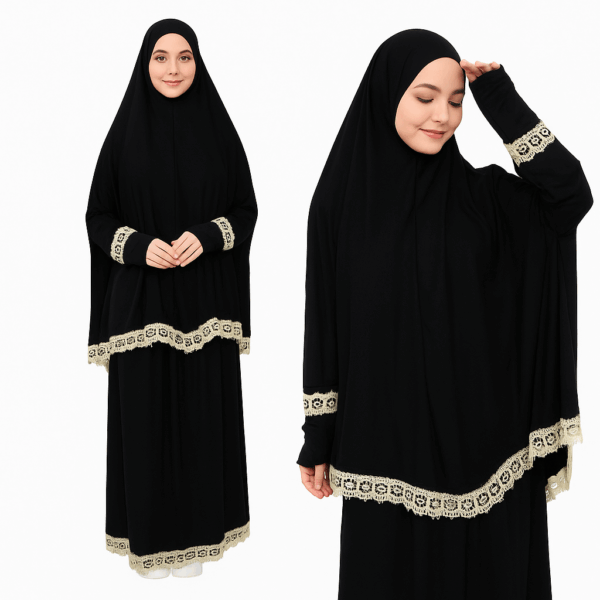 Lüks Nakışlı Namaz Elbisesi – Şık ve Rahat İbadet Elbisesi