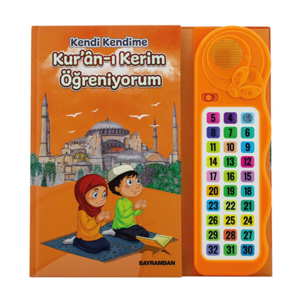 Çocuklar İçin Kur’an-ı Kerim Öğreniyorum Cihaz – Sesli Resimli Kitap Seti (Turuncu)