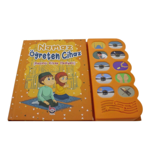 Çocuklar İçin Namaz Öğreten Cihaz – Sesli Resimli Kitap Seti (Turuncu)