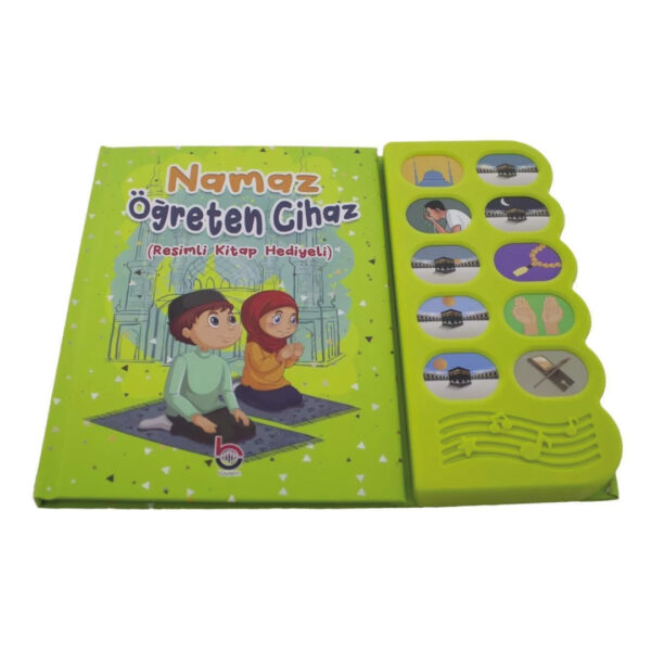 Çocuklar İçin Namaz Öğreten Cihaz – Sesli Resimli Kitap Seti (Yeşil)