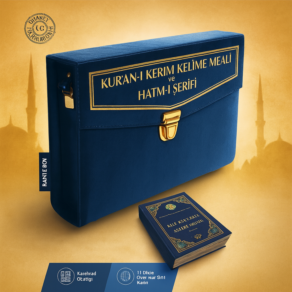4 Kuran-ı Kerim 30 Cüz Rahle Boy Kelime Mealli Set – Diyanet Mühürlü, Kolay Okunur - Görsel 1